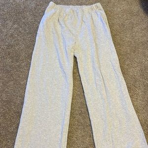 brandy melville light grey anastasia sweatpants